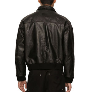 แจ็กเก็ตหนังแท้สำหรับผู้ชายสำหรับวิ่งกลางแจ้งทำงานออกแบบได้เองสำหรับฤดูใบไม้ผลิฤดูใบไม้ร่วง - Product Image 5