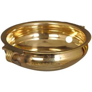 Décoration de table de maison et de mariage en laiton massif Urli grande taille nouveauté forme ronde design luxueux Festival Urli en Inde - Product Image 1