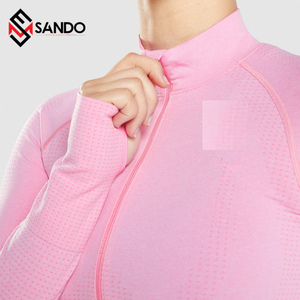 Wholesale <b>Custom</b> <b>Design</b> Women Long Sleeve Gym T-<b>shirt</b> <b>Custom</b> Printed Gym <b>Compression</b> <b>Shirts</b> With <b>Custom</b> Logo for Women - Product Image 5