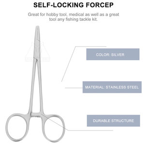 Fórceps hemostáticos de acero inoxidable hechos a medida de alta calidad, diseño de potencia Manual, logotipo personalizado, certificado CE para uso quirúrgico - Product Image 4