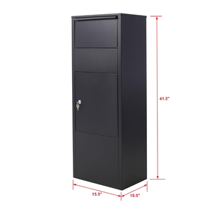 Grande boîte aux lettres extérieure en métal imperméable antivol avec serrure à combinaison, taille et couleur personnalisables, OEM/ODM disponible - Product Image 3