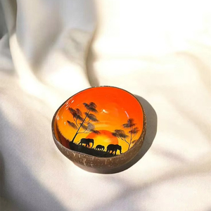 ชามกะลามะพร้าวผิวเรียบสำหรับร้านอาหารชามเคลือบด้วยมือแบบพรีเมี่ยม - Product Image 1