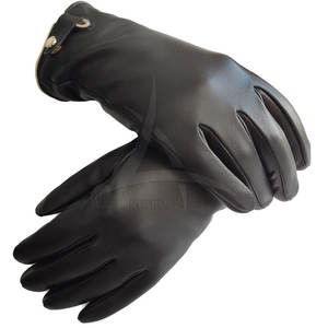Gants en cuir tactiles pour hommes - Gants d'hiver élégants pour l'extérieur et la conduite, écologiques et respirants - Product Image 2