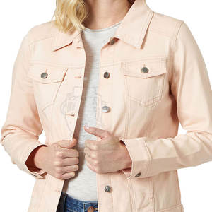 Chaqueta Vaquera de Mujer de Último Diseño con Logotipo Personalizado, Servicio OEM, Nueva Tendencia en Ropa de Exterior, Chaquetas Vaqueras de Mujer en Venta - Product Image 3