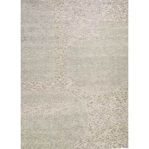 Alfombra Rectangular de Lana y Seda de Bambú Azalea Ivory, Anudada a Mano, 10 mm, para Pasillo, Hogar, Modelo Aiwb-4002, Abstracta, Hecha a Mano - Product Image 1