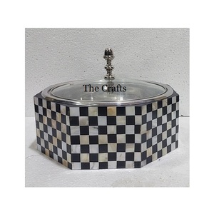 Olla de madera y fregona para servir, olla caliente con forma redonda para servir comida, cazuela, olla para utensilios de cocina - Product Image 5