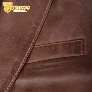 Chaqueta de Cuero de Invierno para Hombre Hecha a Medida al por Mayor, Cuello Alto de Alta Calidad, Transpirable e Impermeable, Estilo Formal - Product Image 3