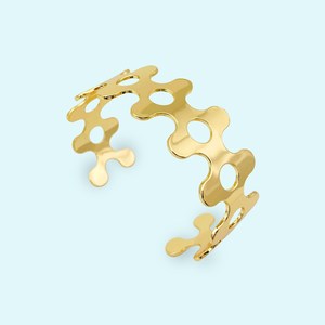 2027 New China Bracelets Jewelry Huge Wide Gold Bracelet Chunky <b>Bangle</b> Arm Cuff Bronze Plated Pure Brass Cuff for Girls - Product Image 3