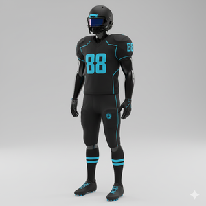 Uniforme de Fútbol Americano, Conjunto de Equipo que Incluye Camiseta, Pantalones Cortos de Protección, Hecho de Tela Atlética de Alta Resistencia y Secado Rápido - Product Image 3