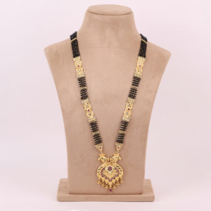 Traditional Women's Mangalsutra Pendant Gold-Plated Copper Brass Chapado <b>Wedding</b> Season <b>Gift</b> - Product Image 1