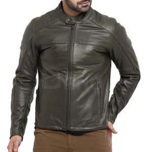 <b>Men's</b> Custom Winter Leather <b>Jacket</b> OEM Service High Street Style with Padded Coats and Stand Collar Quick Dry & Breathable - Product Image 1