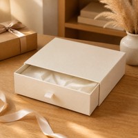 Kotak Kertas Geser untuk Kemasan Hadiah, Kardus Custom Multi Ukuran Grosir Ramah Lingkungan Tahan Lama