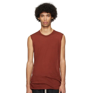 Débardeur de sport pour homme en maille respirante, 100% coton, séchage rapide, écologique, coupe ample, col carré, vente en gros sur mesure - Product Image 3