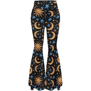 กางเกงขาบานของผู้หญิงกางเกงมีสไตล์พิมพ์ลายดอกไม้มีสไตล์พรีเมี่ยมของ2025ขายส่งราคาถูกคุณภาพสูง - Product Image 4