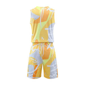 ชุดเครื่องแบบบาสเก็ตบอลแบบใส่กลับด้านได้น้ำหนักเบาระบายอากาศได้ดีเสื้อเจอร์ซีย์ฝึกซ้อมสำหรับเยาวชนพลัสไซส์รวม-สูง - Product Image 3