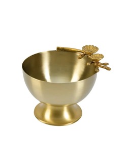 Bol de service en métal, articles de cuisine, vaisselle polyvalente, bol à prix de gros, fabriqué en Inde, cadeaux de pendaison de crémaillère par KHOOSI - Product Image 1