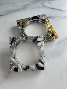 NOUVEAU ARRIVÉ MEILLEURE QUALITÉ MODERNE EPOXY MOODEN Résine Epoxy & Bois Cendrier Joint Couleur Personnalisée Logo Portable Intérieur et Extérieur - Product Image 5