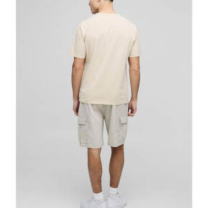 Pantalones cortos Cargo informales para hombre, pantalones cortos Cargo de algodón con cordón para hombre, pantalones cortos de verano con cintura con cordón - Product Image 5