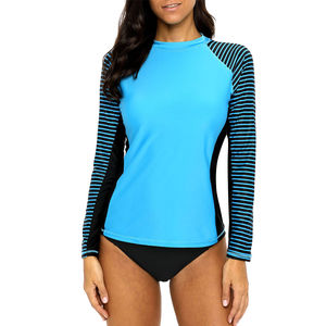 Breathable Sublimated Cheap Price Long Sleeve <b>Rash</b> <b>Guard</b> <b>For</b> Ladies Custom Logo Printed Stylish <b>Women</b> <b>Rash</b> <b>Guards</b> - Product Image 1