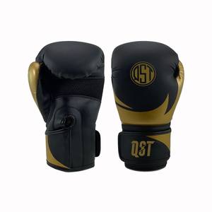Gants de boxe d'entraînement de marque personnalisée en cuir synthétique avec support de poignet à boucle et crochet Logo personnalisé adapté pour Martial - Product Image 1