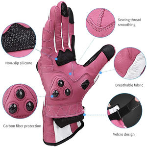 Guantes de Motociclismo Deportivos Unisex de Cuero de Alta Calidad con Pantalla Táctil Completa, Diseño Nuevo y Moderno con tu Propio Logotipo - Product Image 5