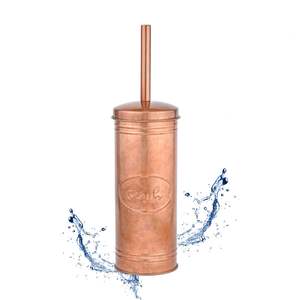 Porte-brosse de toilette en métal contemporain pour une organisation élégante de la salle de bain, offrant un design et une fonctionnalité équilibrés - Product Image 4