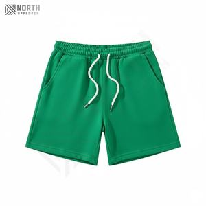 Shorts en toile 100% coton imprimés pour hommes, taille élastique, séchage rapide, shorts décontractés personnalisés - Product Image 1