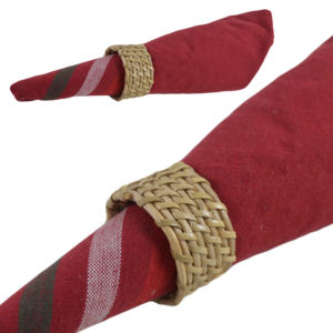 Anneaux de serviette à la mode de haute qualité porte-serviettes en rotin classiques nouvellement conçus fêtes de mariage restaurants décorations de table - Product Image 3