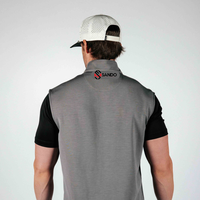 Pullover sans manches à fermeture éclair 1/4 pour homme, haute qualité, compression, course à pied, golf, fitness, été, polyester, grandes tailles adultes