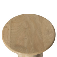 Table d'Appoint en Bois de Haute Qualité Style Rustique pour le Café, le Thé, le Salon, l'Ameublement et la Décoration de Restaurant