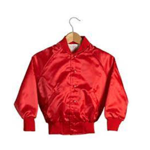 Chaqueta Universitaria de Satén Personalizada de Color Rojo para Hombre y Mujer, Diseño de Alta Calidad para Adultos - Product Image 4