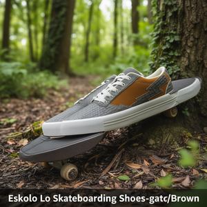 Chaussures de skate Eskolo Lo - Gator/Marron - Product Image 3