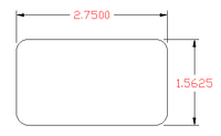 EFS-6002 2 3/4 pouces x 1 9/16 pouces x 4 '-20' de long main courante d'escalier en bois massif pour escalier intérieur