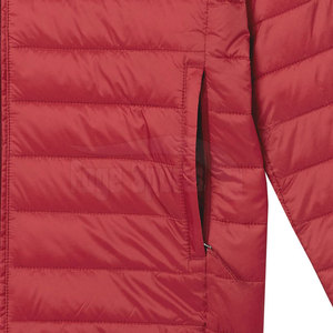 Veste matelassée décontractée pour homme en couleur unie 2025, streetwear, nouvelle mode, coupe-vent, toile, col montant, logo sur le devant - Product Image 6