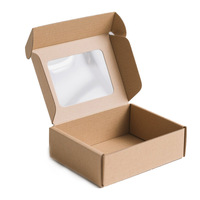 Cajas de Papel Kraft al por Mayor con Ventana para Joyería, Jabones Artesanales y Juguetes, Empaque de Regalo de Cartón Blanco