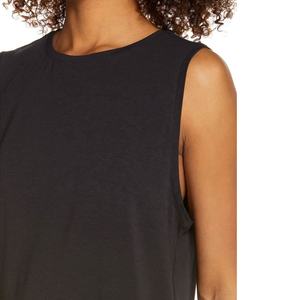 Débardeurs de gym blancs d'entraînement de fitness personnalisés hauts pour femmes nouveau design débardeur pour femmes en couleur noire confortable logo personnalisé OEM - Product Image 4