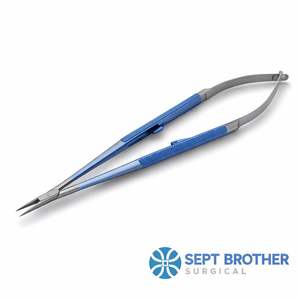 Portaagujas Quirúrgico Tipo Castroviejo con Puntas de Carburo de Tungsteno |   Sept Brother Surgical - Product Image 2