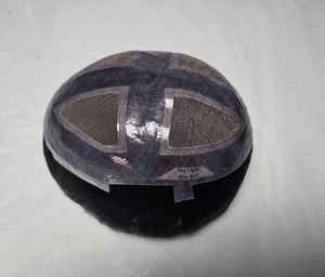 Perruque toupet en cheveux humains Remy indiens avec styles Yaki et Deep Wave, trame unique pour dentelle, toutes les couleurs - Product Image 5