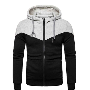 Sweat à capuche à fermeture éclair complète 100% coton pour hommes de qualité supérieure Durable et confortable Street Wear Élégant et polyvalent pour l'hiver - Product Image 1