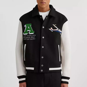 Chaqueta Bomber de Béisbol Ecológica para Hombre, Estilo Urbano, con Logotipo Frontal, Ropa Casual para Exteriores - Product Image 5