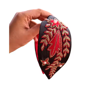 New Designer Multi Color Hot Selling Indian Hand Work <b>Rhinestone</b> <b>Top</b> Knot Headpiece for Toddlers and Adults with One Size Fit - Product Image 2