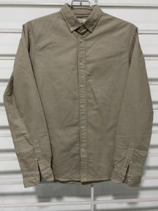 Personnalisé Hommes 100% Coton Sergé Solide À Manches Longues Chemise Décontractée Respirant Anti-Rides Qualité Supérieure À La Mode Fil Teint - Product Image 2