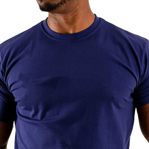T-shirts de sport pour hommes d'été chaud motif de lettres solides col rond à manches courtes 100% coton fabriqué en usine prix de gros pas cher - Product Image 2