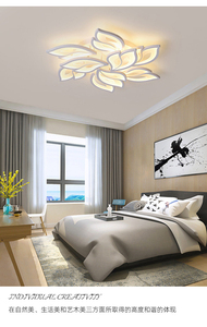 Plafonnier LED moderne PARSA, blanc froid 2700K Ra80 AC85-265V, cadre en aluminium, couvercle en PMMA pour salon - Product Image 5