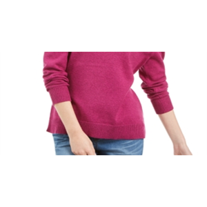 Maglione Casual da Donna Karen Scott in Cotone Mélange con Collo a Scialle, Colore Viola, Taglia Piccola per l'Autunno - Product Image 3