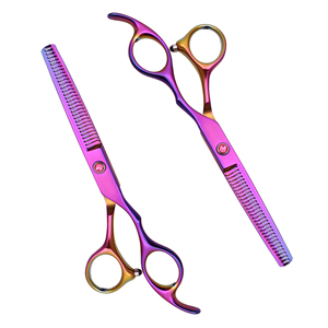 Juego de tijeras de peluquero de acero inoxidable 440C profesional, corte de pelo, cuchillas rectas, punta afilada, uso de belleza para Peluqueros - Product Image 3