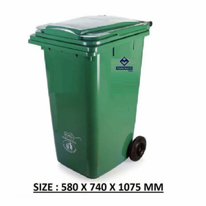 Poubelles à roues en plastique FRP Design moderne pour une utilisation intérieure/extérieure pratique - Product Image 5