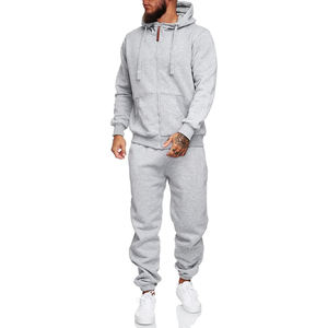 Vente de gros Ensemble de survêtements 2 pièces pour homme Tenue de jogging athlétique Tenue de sport décontractée pour homme - Product Image 6