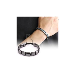 Bracciale in pietra naturale macramè lavorato a maglia ematite con 104000398 regalo speciale - Product Image 4