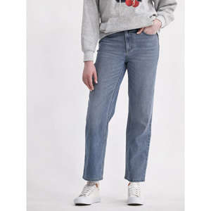 2025 meilleure vente femmes décontracté Stretch lavé surdimensionné Denim jean élégant coupe ajustée taille moyenne maigre tissé tissu respirant - Product Image 2